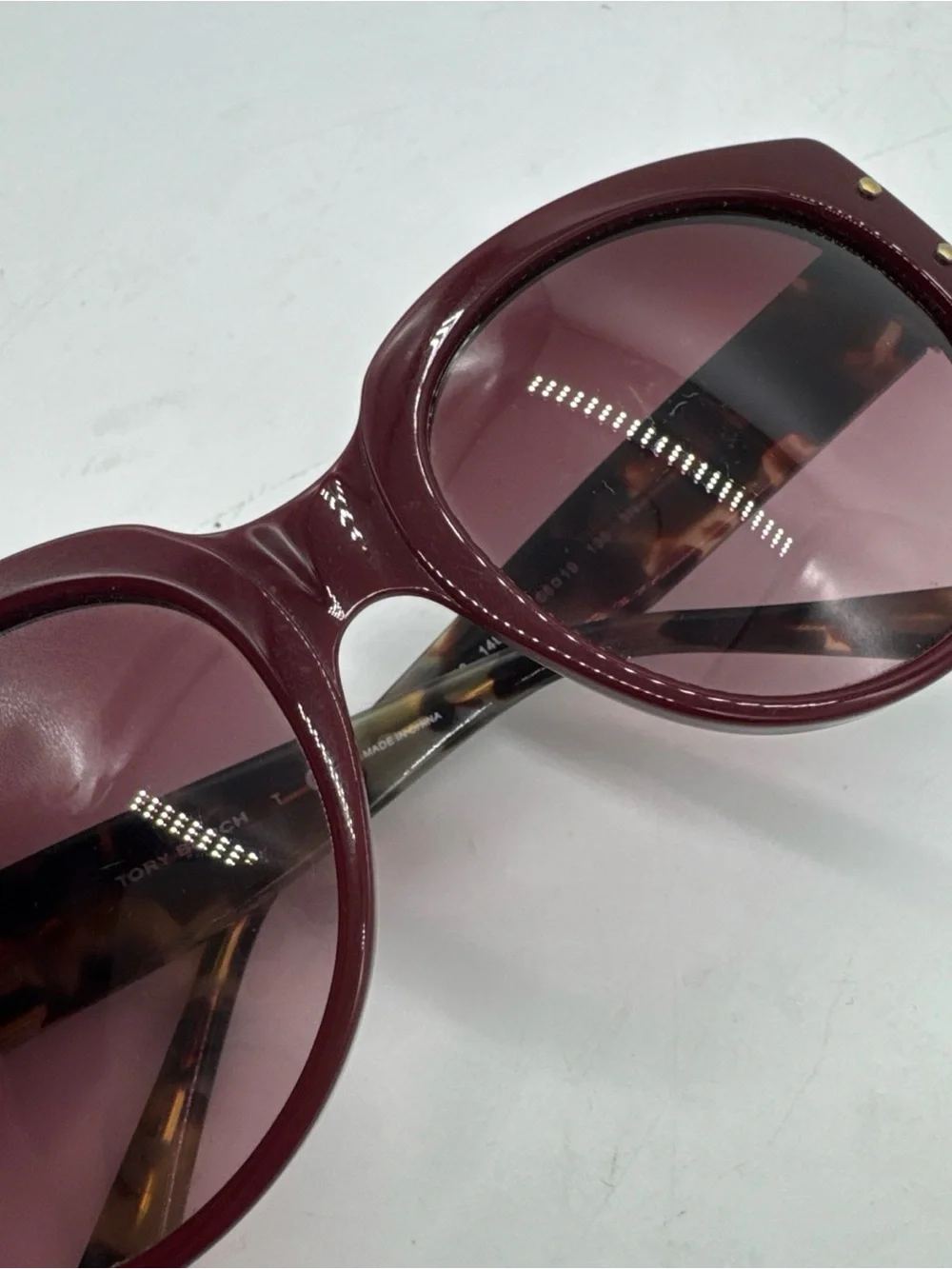 Tory Burch Burgundy TY7083 1484/8H 55-19-135 Sunglasses